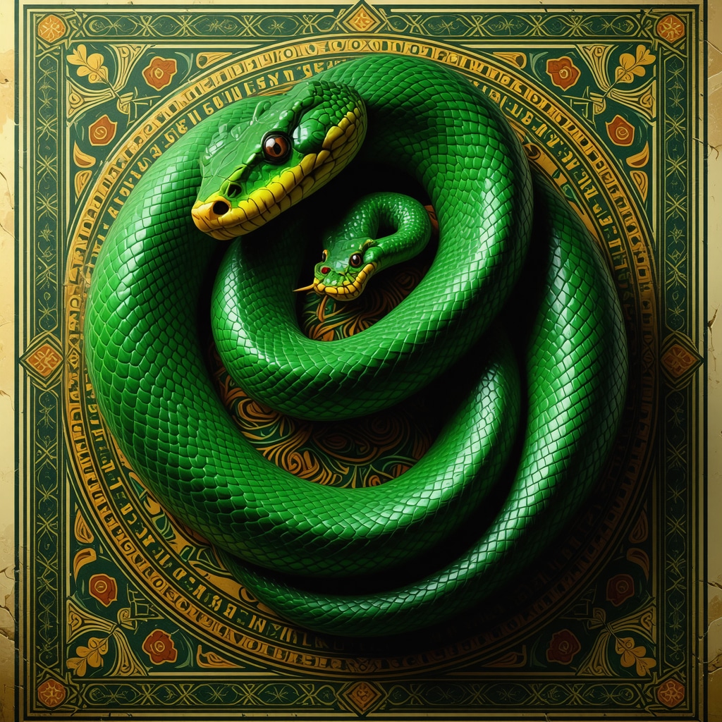 A visa șarpe verde în islam: Mesaje și înțelesuri sacre 2024