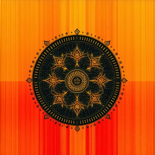 Deep spiritual vision interpretation in Islam Illustration of a person contemplating a divine visa symbol in a spiritual setting.