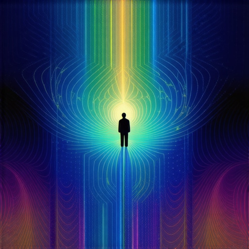 Illustration of a spiritual dream showing a receptive ear hearing divine messages in a mystical setting