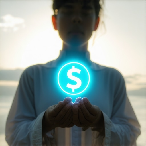 Person dreaming of divine visa protection in peaceful environment