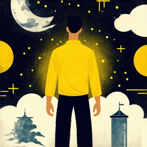 A symbolic image representing divine messages and visa symbols in Islamic dream interpretation