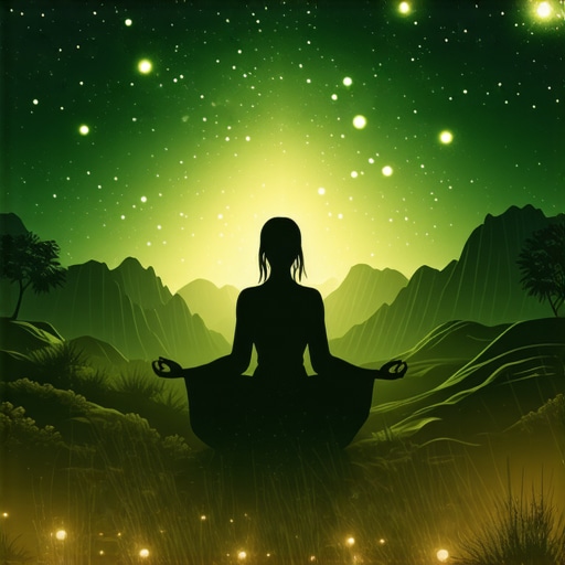 Symbolic spiritual landscape with fertility themes Spiritual woman in nature representing growth and fertility in Islamic symbolism