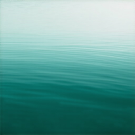 Water as a Spiritual Symbol in Islam A tranquil image of clear water reflecting the sky, representing spiritual purity in dreams