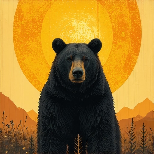 Dream of a protective bear in Islam Islamic dream of a bear symbolizing divine protection and spiritual challenges.