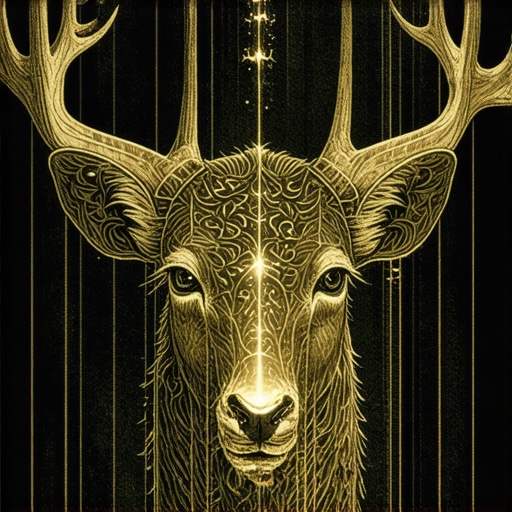 Islamic illustration of visa and animals in a dream, spiritual symbolism